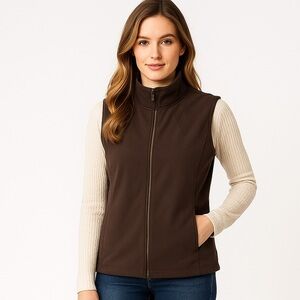 🟤Vintage Weekend by Chico's Brown Winter Vest – Size 3 🟤